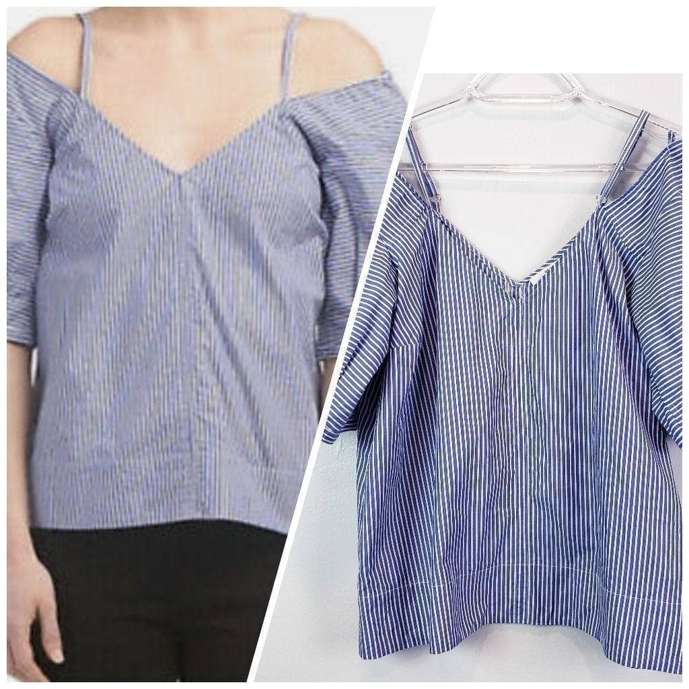 Derek Lam 10 Crosby Cold Shoulder Top